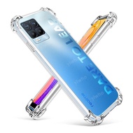 For Oppo Realme 8Pro Case on Realme 8 7 6 Realme 5 5i Pro C21 7i 7 5G F9 F11 F15 F17 Reno 3 4 5 Pro A71 A81 A37 A94 A92 A52 A72 Clear Transparent Phone Cases Silicone Shockproof RealMe 8 Pro