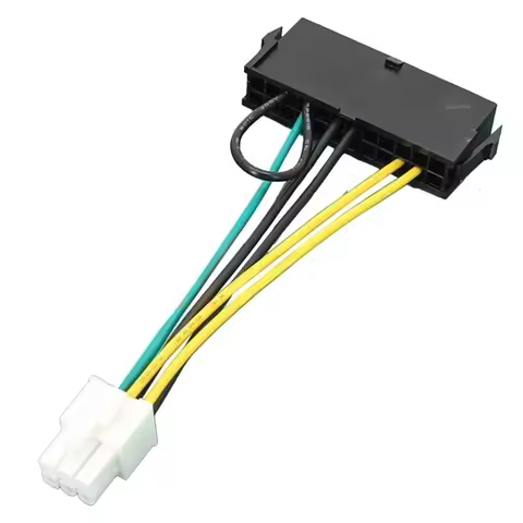 ATX PSU 24 Pin to Motherboard 6 Pin for Acer 6 Pin Mainboard Power Supply Cable Female to Male Conve