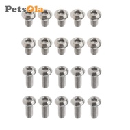 [PETSOLA] M3 Polished Titanium  Screw Hex Allen Socket  Screws, Quantity Of 10 Pieces, M3 X 6mm, M3 