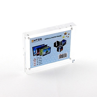 Khung hình mica cao cấp Enter FR05 90x120mm mica 10mmx2, Khung ảnh để bàn nam châm, Khung bằng khen