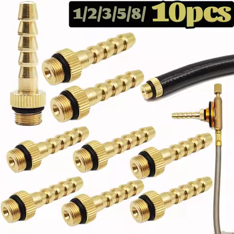 10-1Pcs Flat Gas Tank Valve Adapter Multi-purpose Gas Tube Hose Adaptor Practical LPG Valve Connecto