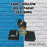 Karet Hollow 3x3 Padat /Karet Besi Hollow 3x3 Full padat