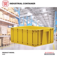 Plastic Stackable Industrial Crate (L550mm X W400mm X H225mm) Industrial Basket / Industrial Contain