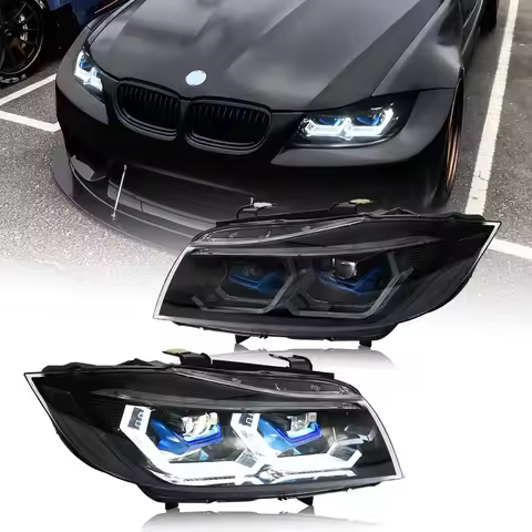 LXBY Headlight For BMW 3-Series E90 E91 2005-2011 Extreme Upgrade 328i 335i Etc.