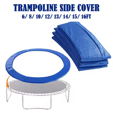 Protective Trampoline Spring Cover Waterproof Outdoor Round Pad Cushion Sponge Safety Mat 6FT 8FT 10