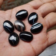 Agate black Solomonnatural 18x13 mm