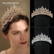 SALANGHANDA Pageant Queen Crown Bridal Rhinestone Crown Goddess Crown Weddings Party Accessories