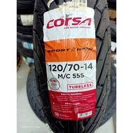 Corsa Scooter Tubeless Sport Rain 100/80-14, 120/70-14 Rim 14 Yamaha NMAX, NVX,