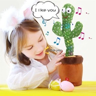 Bluetooth Dancing Cactus 60120 Songs Speaker Talking Usb Chargeable Voice Repeat Plush Cactus Toy Dance Stuffed Toy Baby Girls