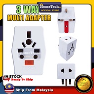 MULTI 3 Way Adapter 13A Multi Universal Socket Adaptor Travel Extension Plug Multi Adapters Socket C