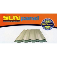 Atap uPVC Sunpanel 12mm (Putih, Biru, dan Semi-Transparan) Sun Panel - Putih