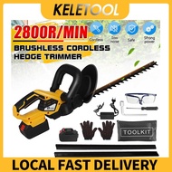 Hedge Trimmer Electric Cordless Hedge Trimmer Battery Pruner Trimmer Grass Garden