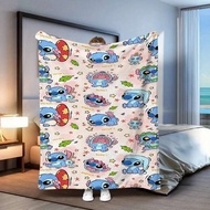 ผ้าห่มสีชมพู Stitch น่ารัก ผ้าห่มอเนกประสงค์ เหมาะสำหรับสำนักงาน ห้องนั่งเล่น ห้องนอน ตั้งแคมป์ และก