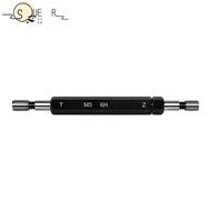 SUEREN Thread Plug Gauge, Steel Material 6H Tolerance Double Ends Thread Gauge, Durable M5x0.8 Black