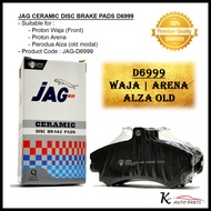 JAG Front Rear Disc Brake Pads D6999 D6998 for Waja, Arena and Alza