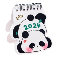 Plus Idea Desk Calendar for Students Fun Desk Calendar Design Panda Pattern 2024 Desk Calendar Manage Time Tasks at Home School or Office less Than