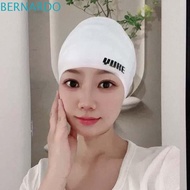 BERNARDO Swimming Headgear, Thicken Design Elastic Snorkeling Cap, Surfing Hat 3D Fit Professional S