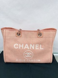 Chanel deauville tote bag medium 帆布袋/ 沙灘媽咪包
