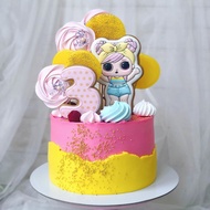 kue ulang tahun butter cookies icing fondant baby girl lol surprise 6