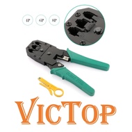 RJ11 RJ45 Network Lan Cable Wire Cutter Crimper Plier Stripper Crimping Tool