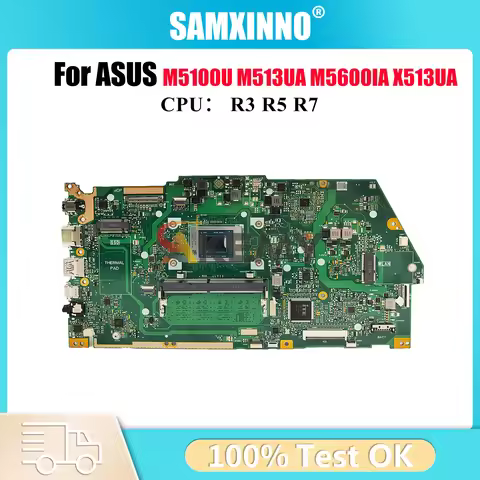 X513UA Laptop Motherboard For ASUS VivoBook M5600IA X513UA M5100U X513U M513UA Mainboard W/ R3 R5 R7