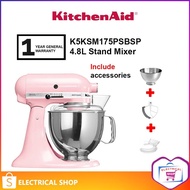 Kitchenaid 4.8L Stand Mixer 5KSM175PSBSP Artisan Cake Mixer (Silk Pink) / 5KSM175PSBGA (Green Apple)