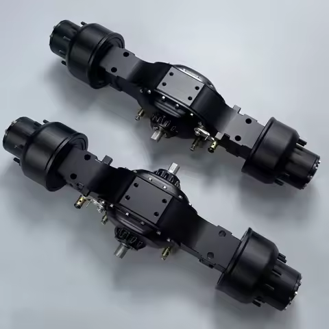 1/14 RC Truck Aluminum Alloy CNC Integrated Locking Differential Rear Axle For Tamiya 1/14 RC Tracto