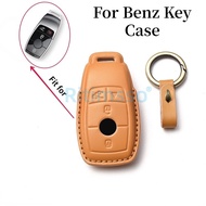 Leather Car  Key Case for Mercedes Benz E Class W213 E200 E300 Remote Fob Cover 4 Buttons  for Merce