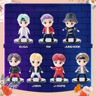 Standing titanium BTS model doll, BTS statue
