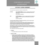 COPYRIGHT LICENSE AGREEMENT