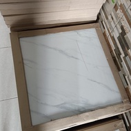 Granit lantai 60x60 Mulia carara 01 dus polos  - Glazed Polished