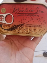 paket isi 14 sarden dlam minyak kaleng penyok 125 gr