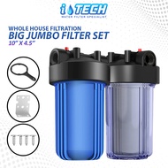 I-TECH 10" Big Jumbo Water Filter Housing 1" BSP Port with Bracket & Opener
