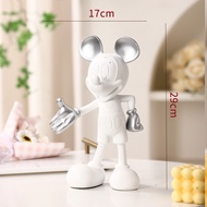 Original Disney Simple Modern Mickey Minnie Mouse Action Figure Resin Statue Collection Dolls Fashio