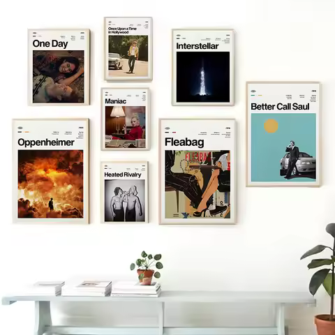 Modern Movies and TV dramas Collection Poster Fleabag Hacks Maniac Severance Prints Canvas Wall Art 