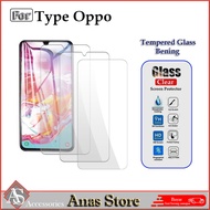 Tempered Glass OPPO A60 A58 A3X X A5 A78 A79 PRO 4G 5G antigres Glass full layaBENING
