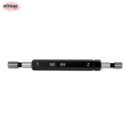 WITTEE Thread Plug Gauge, M5x0.8 Steel Material Double Ends Thread Gauge, Durable Black 6H Tolerance