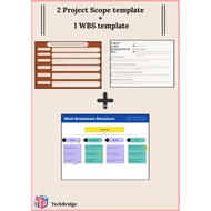 Canva-Digital Desing-Product Scope Digital template & WBS structure/Scope Magement