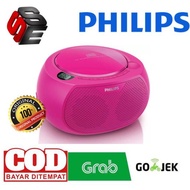 Philips Boombox AZ100C Pink CD Player Brand: PHILIPS