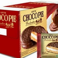 Lotte chocopie 1 box contains 12 chocopay cocopie bolu marshmallow