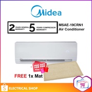 Midea Air Conditioner Non Inverter Ionizer (2.0HP) MSAE-19CRN [Free 1 Floor Mat]