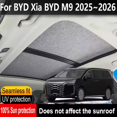 Car Panoramic Sunroof Insulation Roof Visor For BYD Xia BYD M9 2025~2026 Anti-UV Electrostatic Adsor