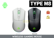 WIRELESS MOUSE (เม้าส์ไร้สาย) EGA (TYPE M8) UP TO 10000DPI WITH SOFTWARE มี 2 สี ดำ,ขาว ปะกัน 2 ปี *ของแท้*