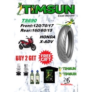 Tayar Timsun TS690 Honda X-ADV750 (120/70/17) (160/60/15)
