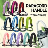Paracord strap Water Bottle Handle Tumbler Carrier Strap Rope Outdoor Thermos flask accessories