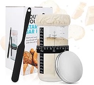 34oz | 1000ml Sour Dough Starter Jar, Sturdy Glass with Wide Mounth, Sourdough Glass Jar With Lid, E