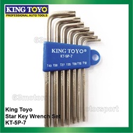 King Toyo Star Key Wrench Set (7pcs/ 5 point) (KT-5P-7)