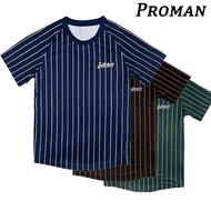 【From Perak】ProMan t shirt for man Striped Base Shirt streetwear Crew neck T-shirt men jersey baju t