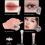 FGTRE Flower Know Little Angel Collection กล่องของขวัญเมคอัพครีมที่ปัดอายชาโดว์ลิปสติกเนื้อแมทไฮไลท์