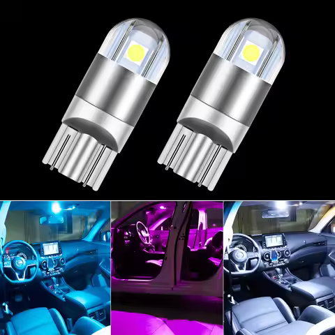 2PCS W5W T10 LED 194 168 Bulb Car Interior Light For Opel Astra H G J Insignia Mokka Toyota Avensis 